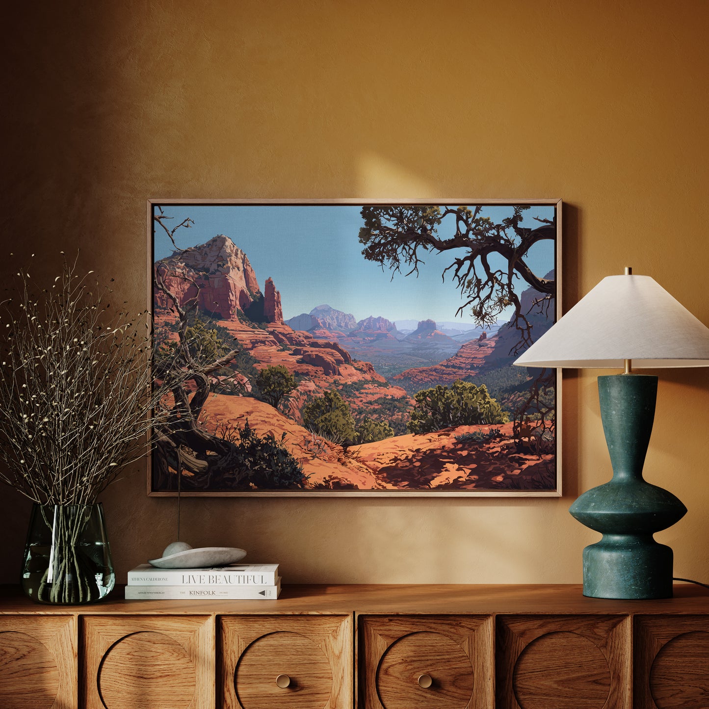 Twisted Juniper Frames Desert Peaks