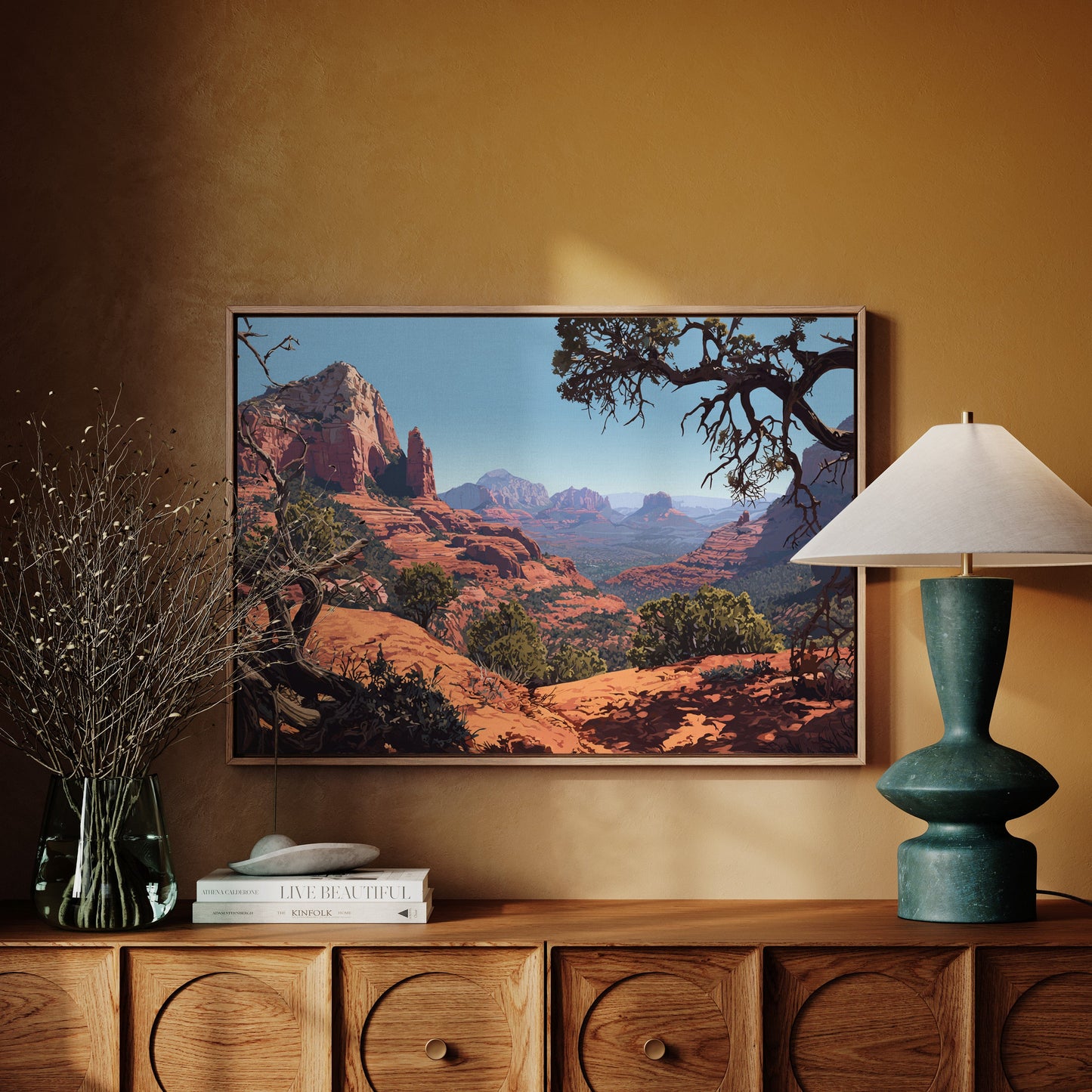 Twisted Juniper Frames Desert Peaks