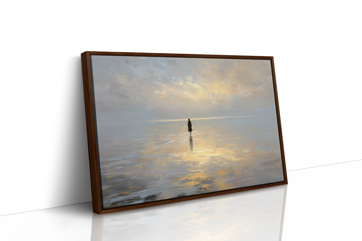 Solitude Walks Upon Golden Waters