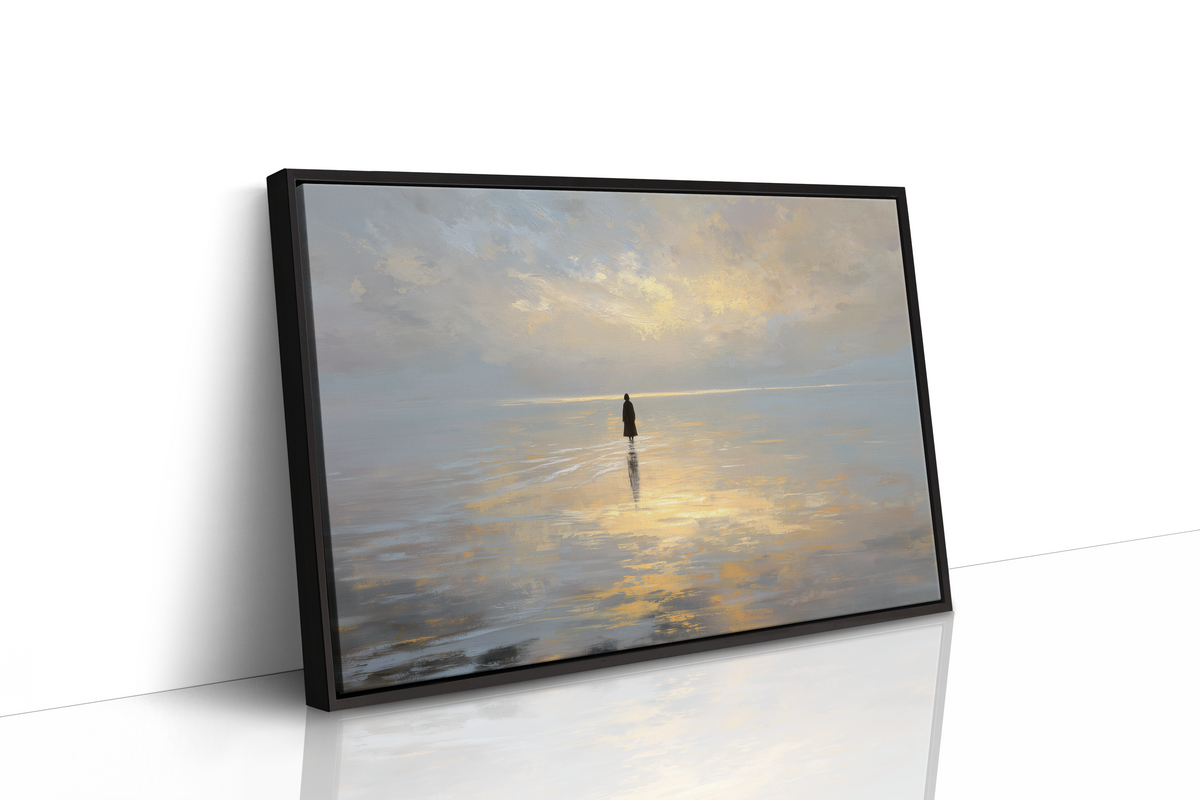 Solitude Walks Upon Golden Waters