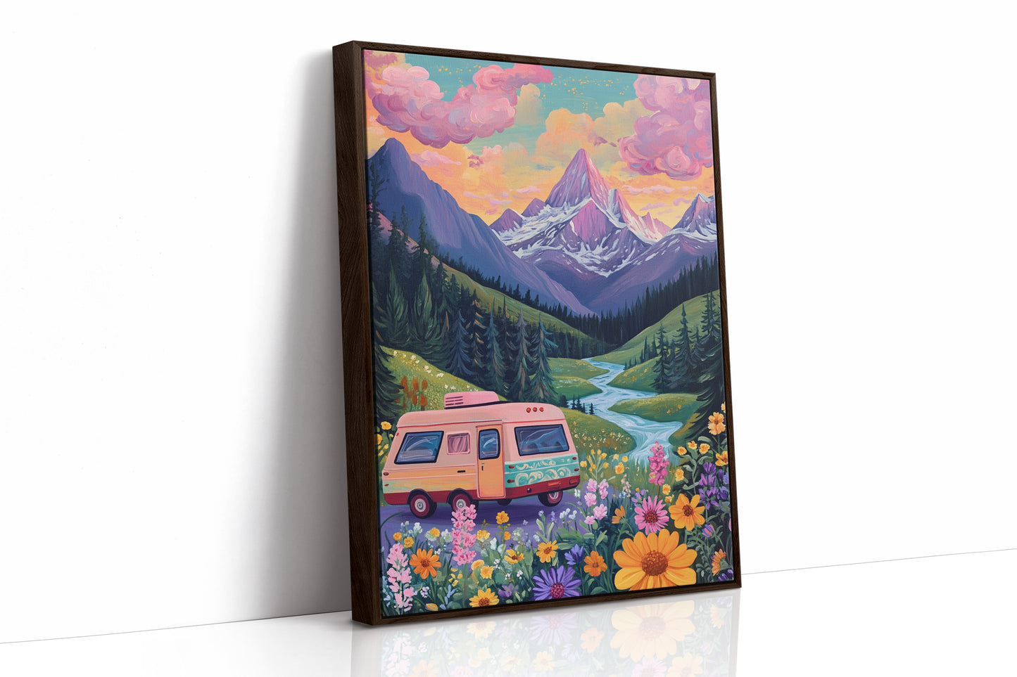 Brown Framed Canvas image 1