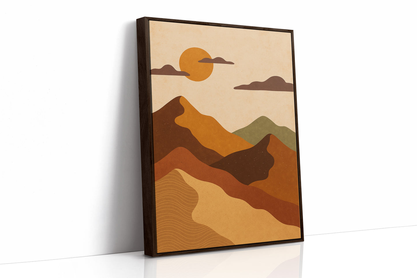 Brown Framed Canvas image 1