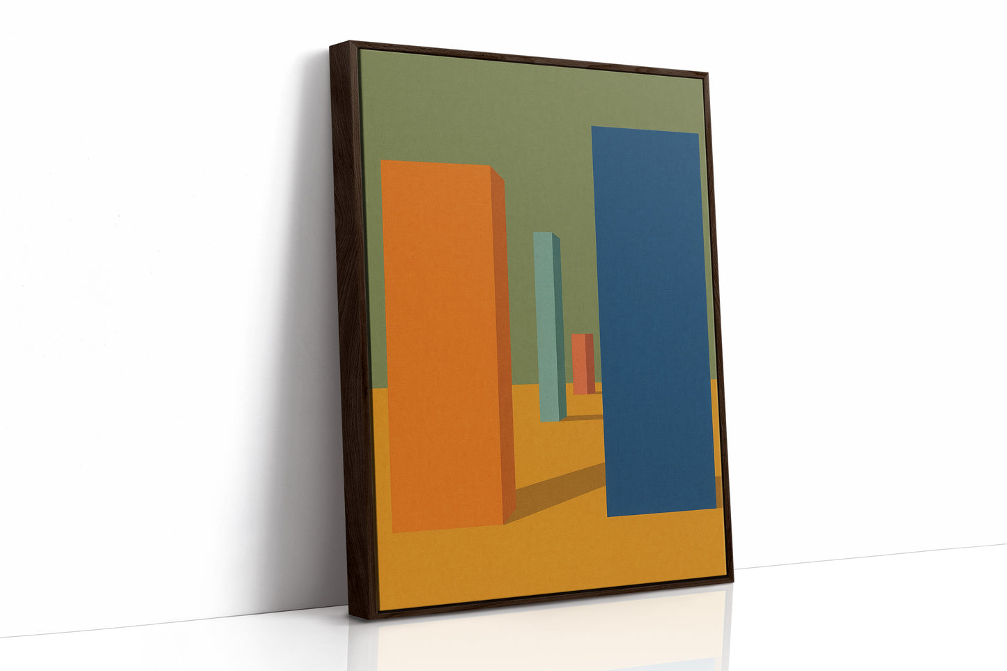 Brown Framed Canvas image 1