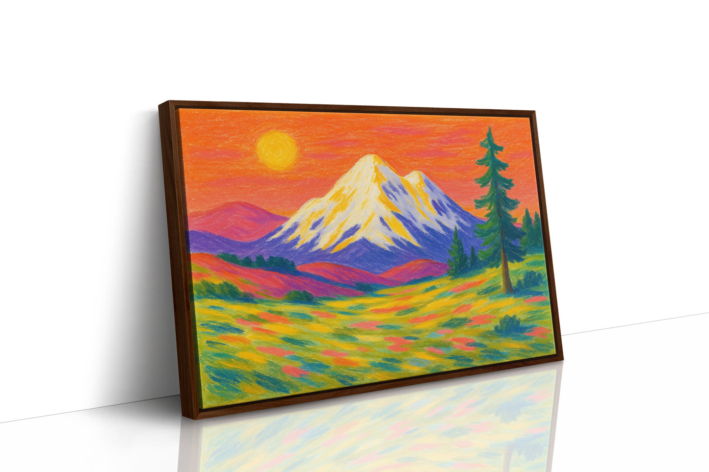 Brown Framed Canvas image 1