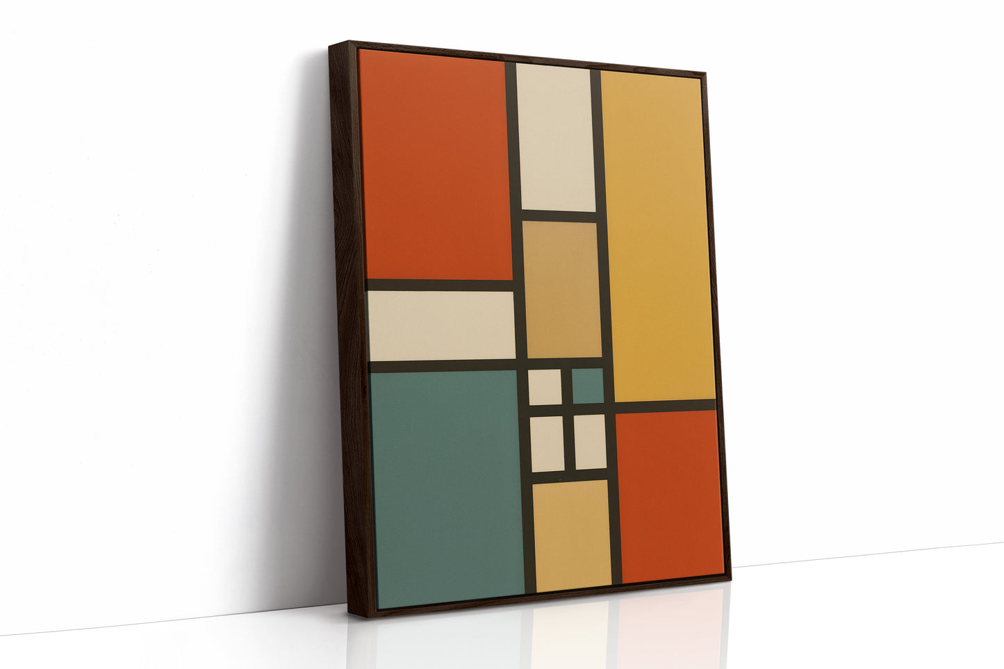 Brown Framed Canvas image 1