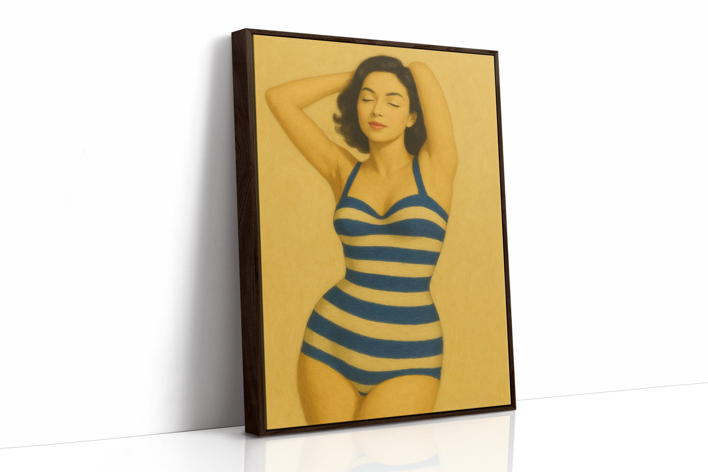 Brown Framed Canvas image 1