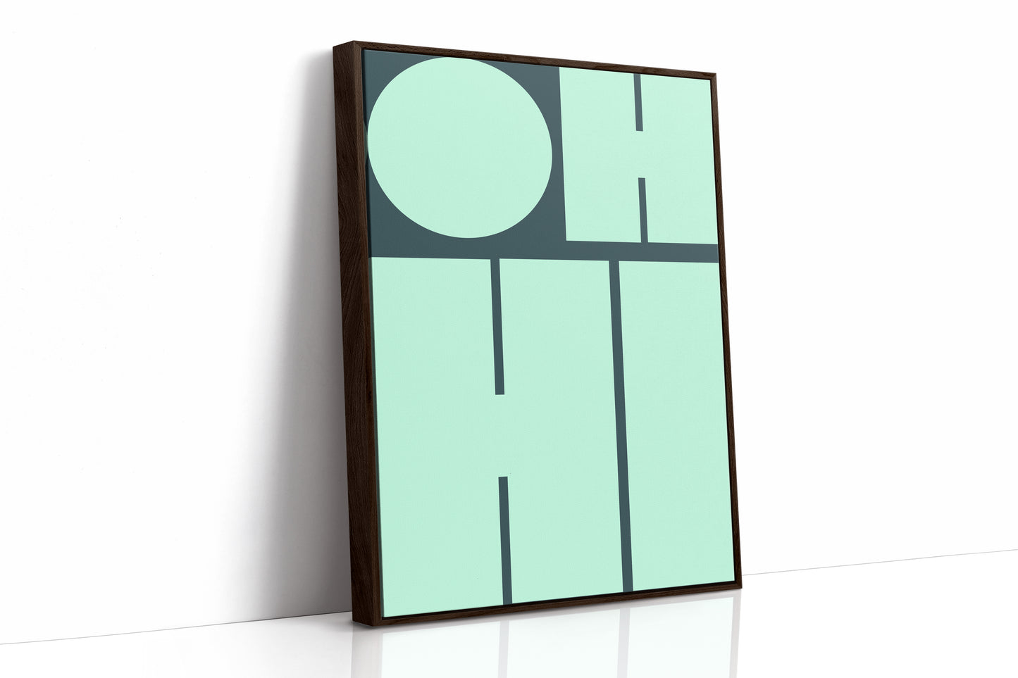 Brown Framed Canvas image 1