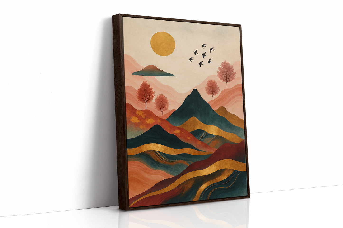 Brown Framed Canvas image 1