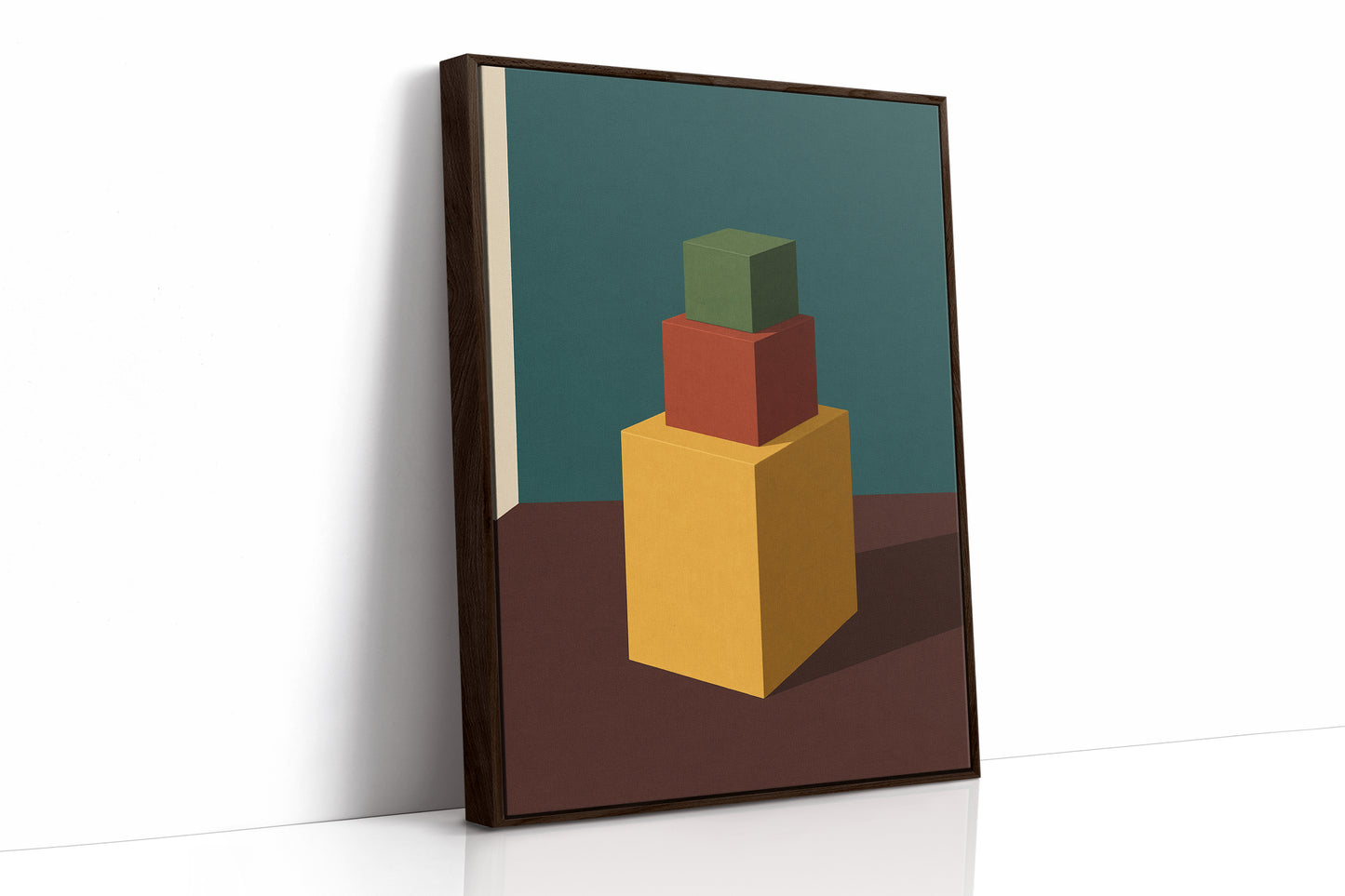 Brown Framed Canvas image 1