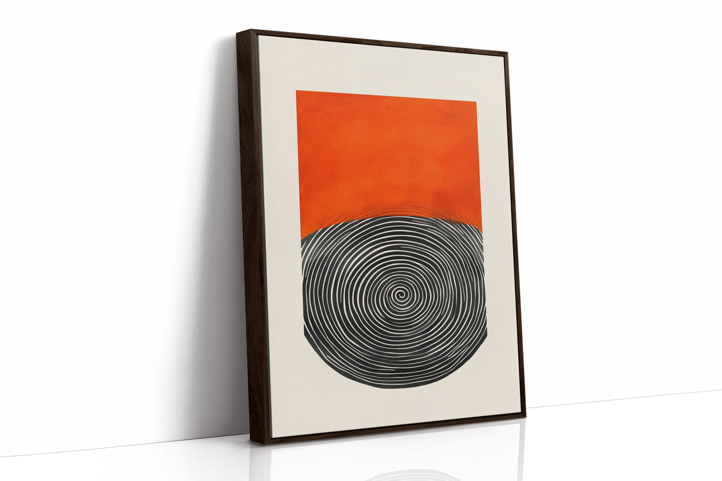 Brown Framed Canvas image 1