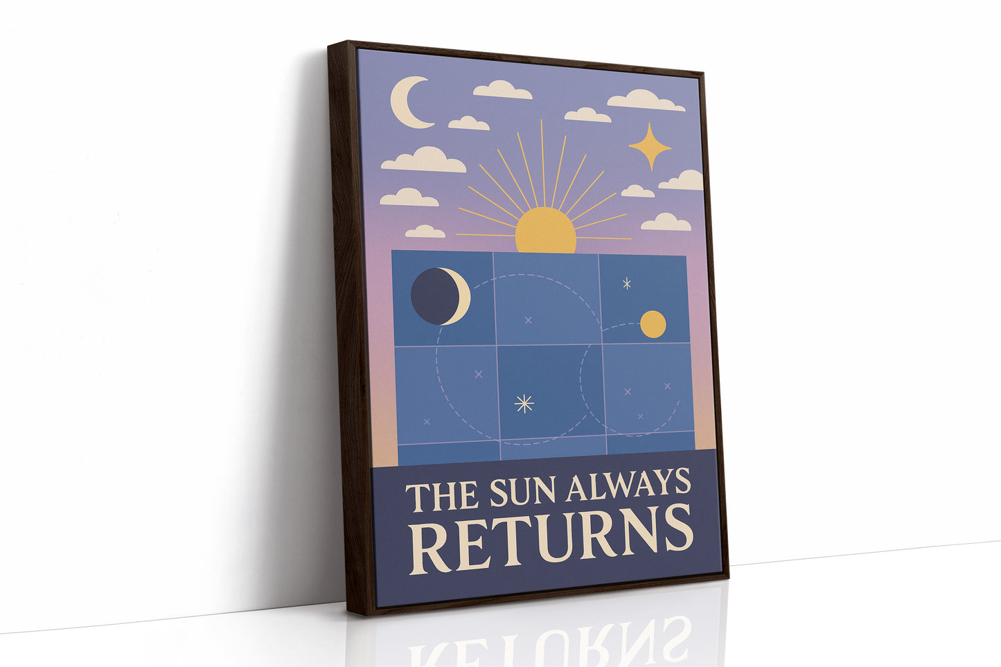 Brown Framed Canvas image 1