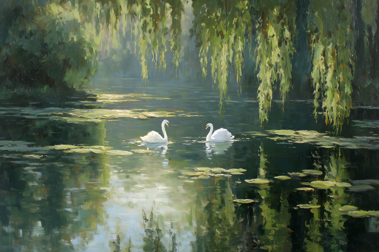 Swans Drift Through Literary Reflections