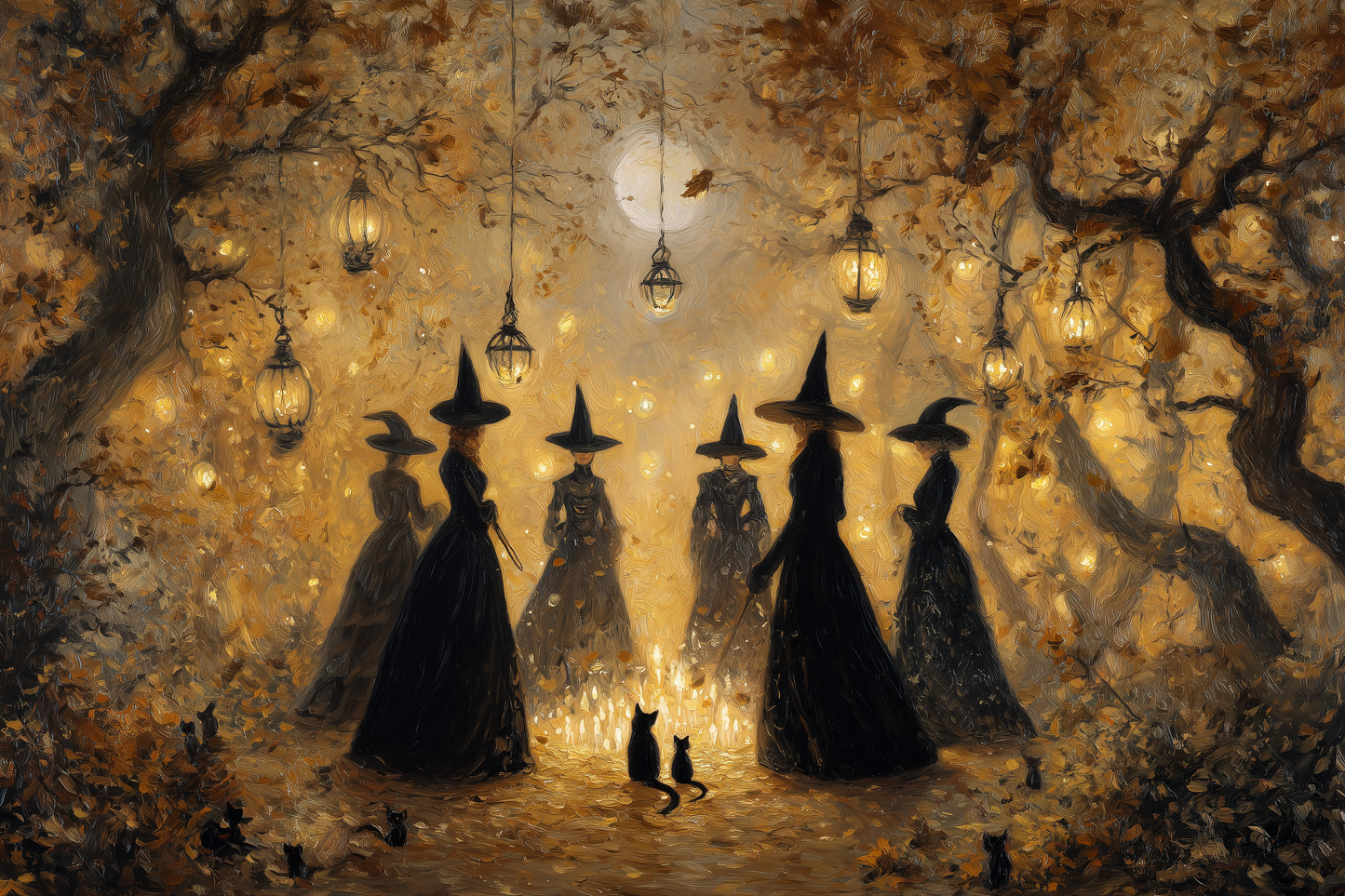 Autumn Coven Gathers At Twilight