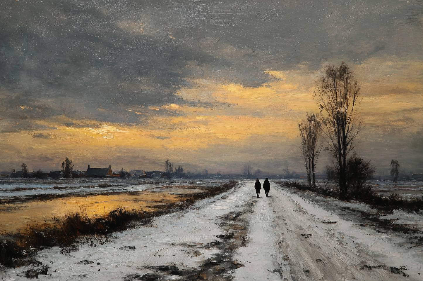 Frost Path To Golden Horizon