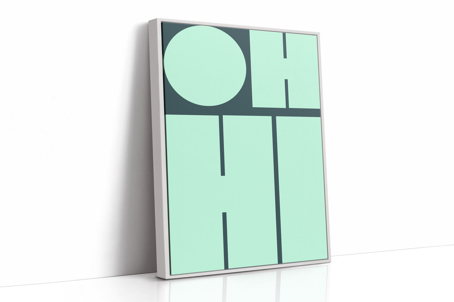 White Framed Canvas image 1