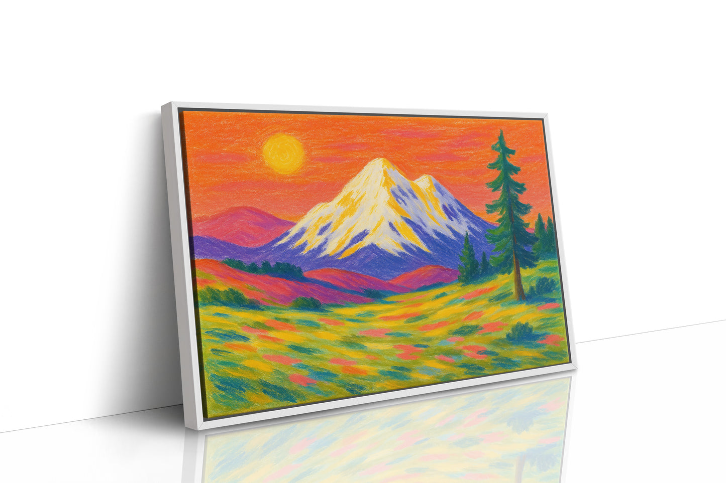 White Framed Canvas image 1