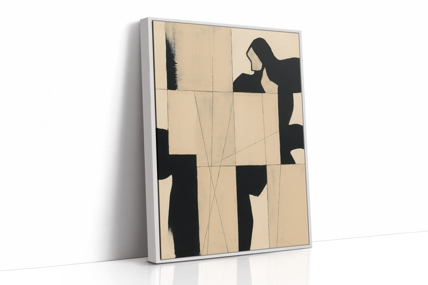 White Framed Canvas image 1