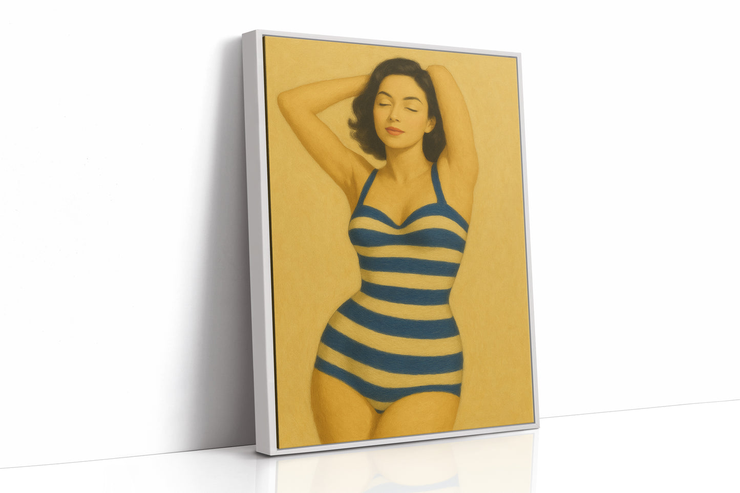 White Framed Canvas image 1