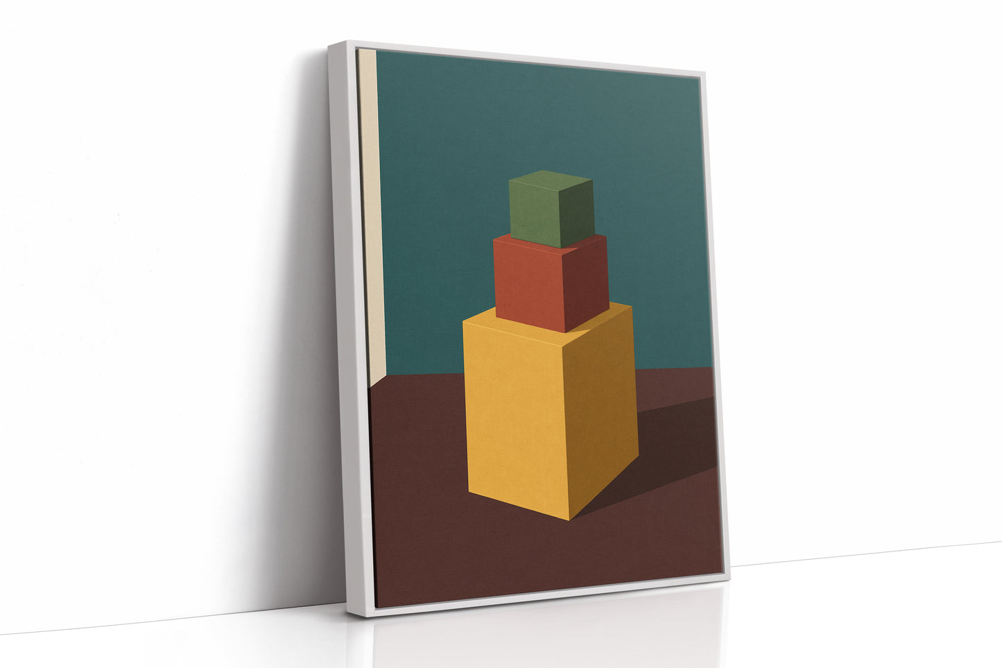 White Framed Canvas image 1