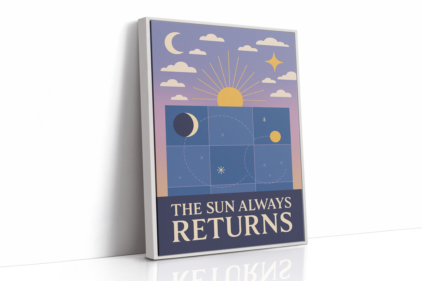 White Framed Canvas image 1