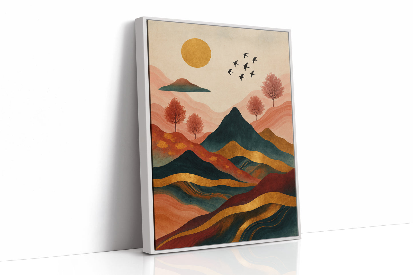 White Framed Canvas image 1