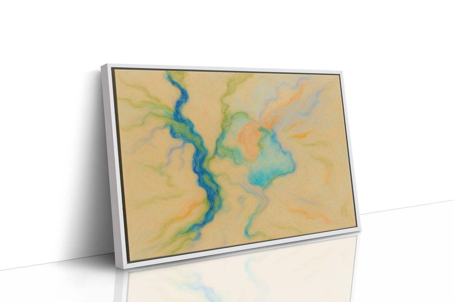 White Framed Canvas image 1