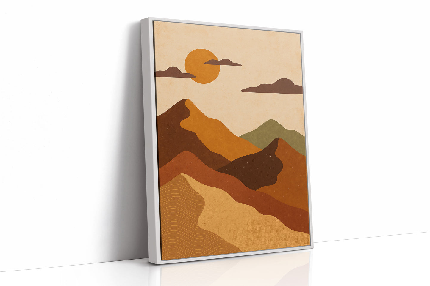 White Framed Canvas image 1