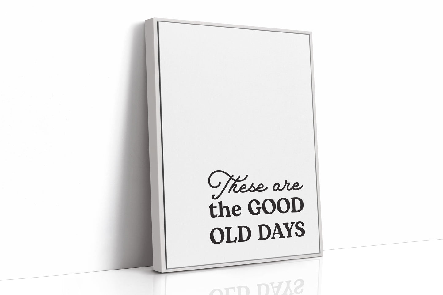 White Framed Canvas image 1