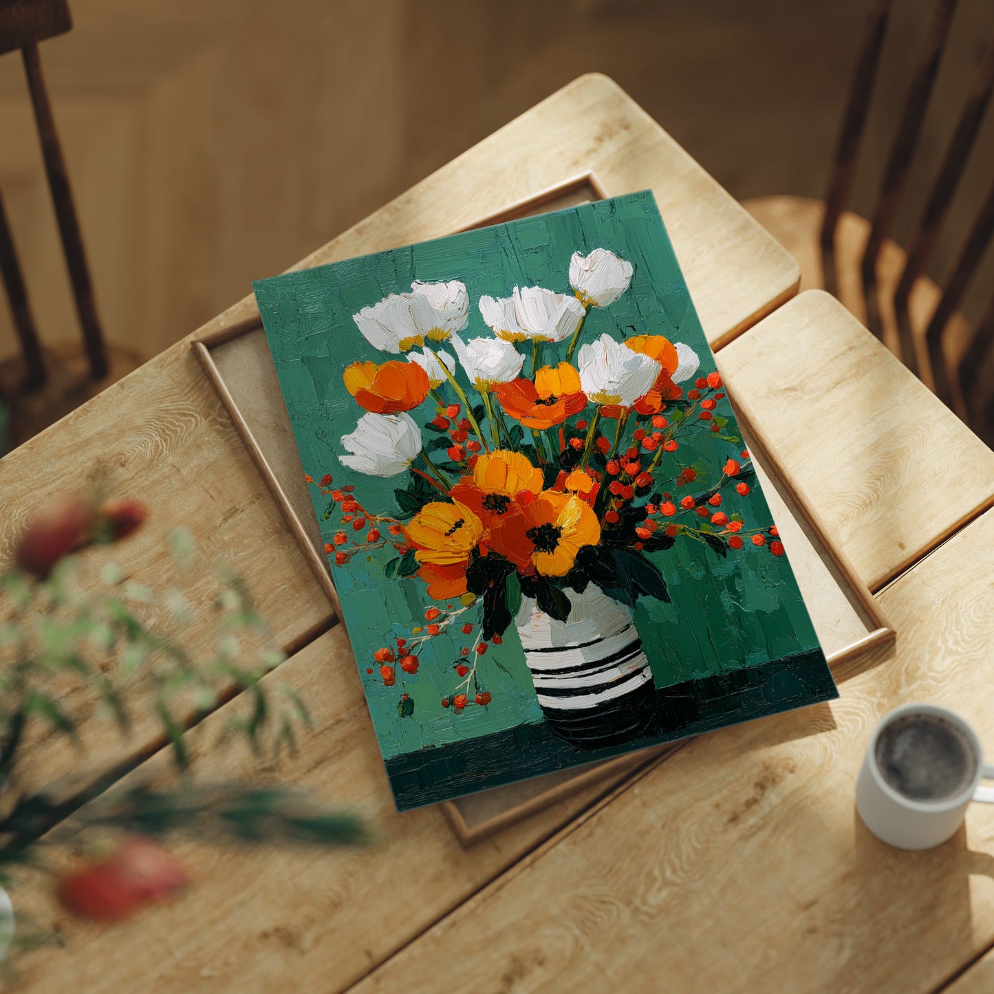 The Striped Vase Had Good Taste