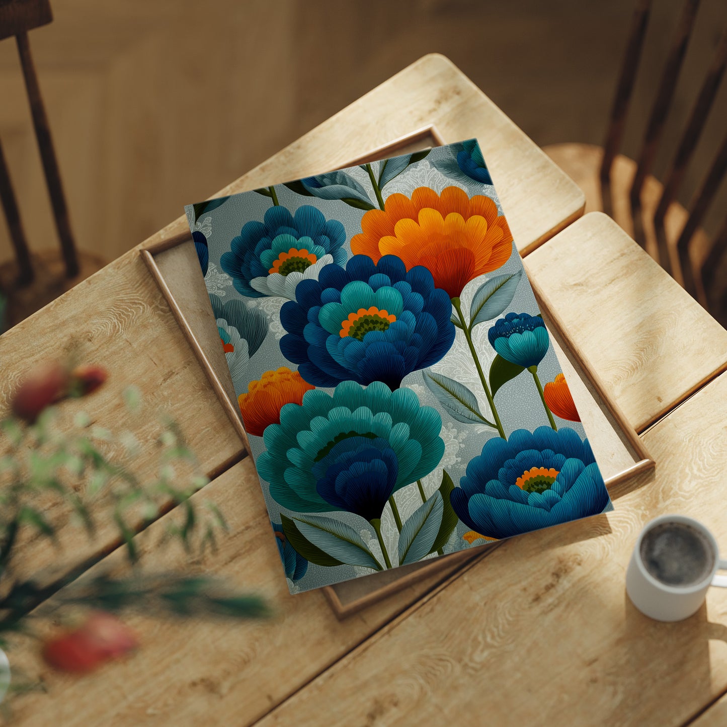 Bold Blooms on a Grey Morning