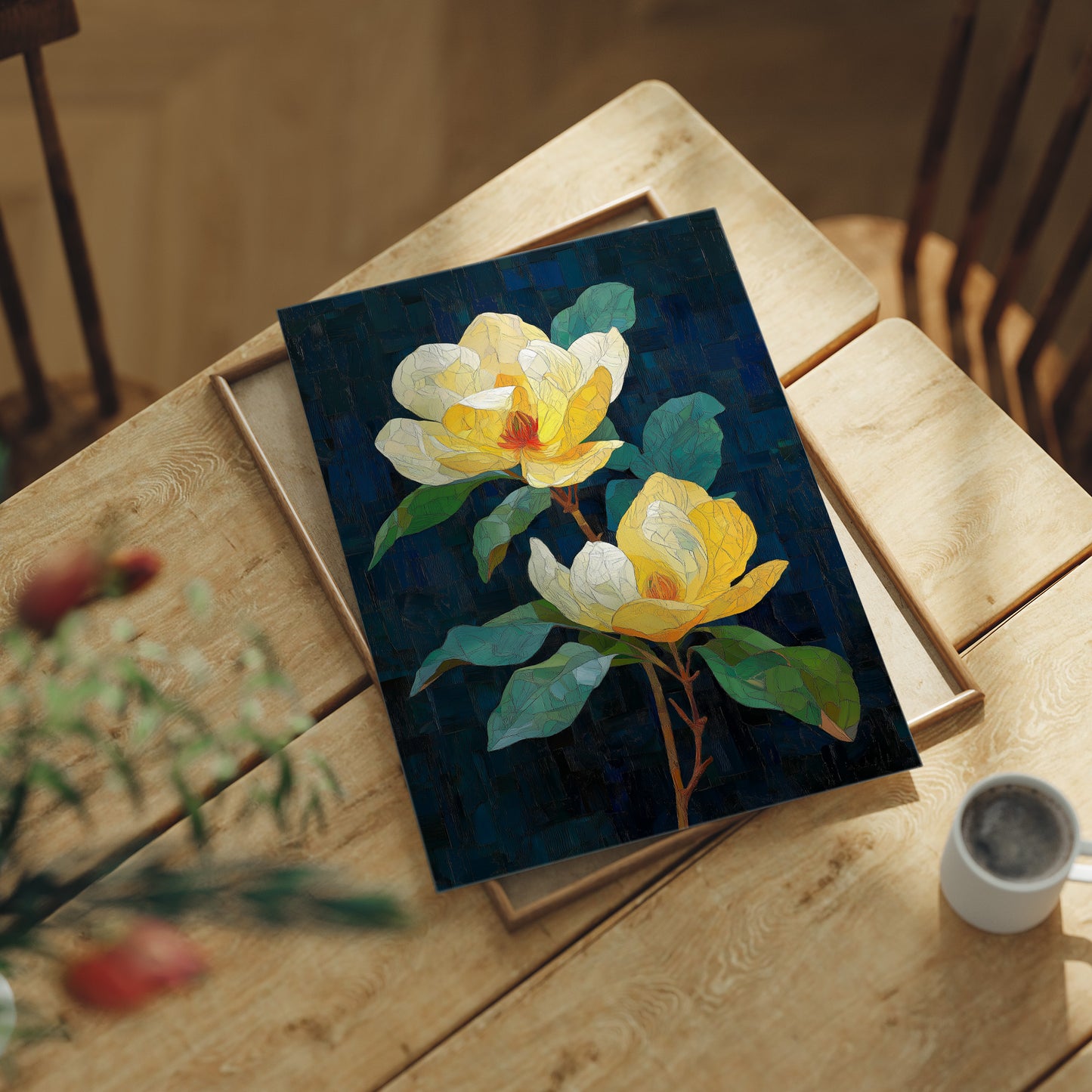 Yellow Magnolias at Midnight