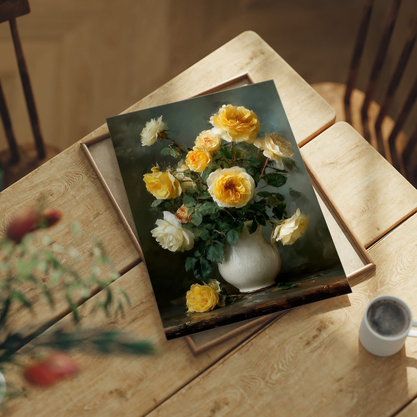 Yellow Roses Before They Turn