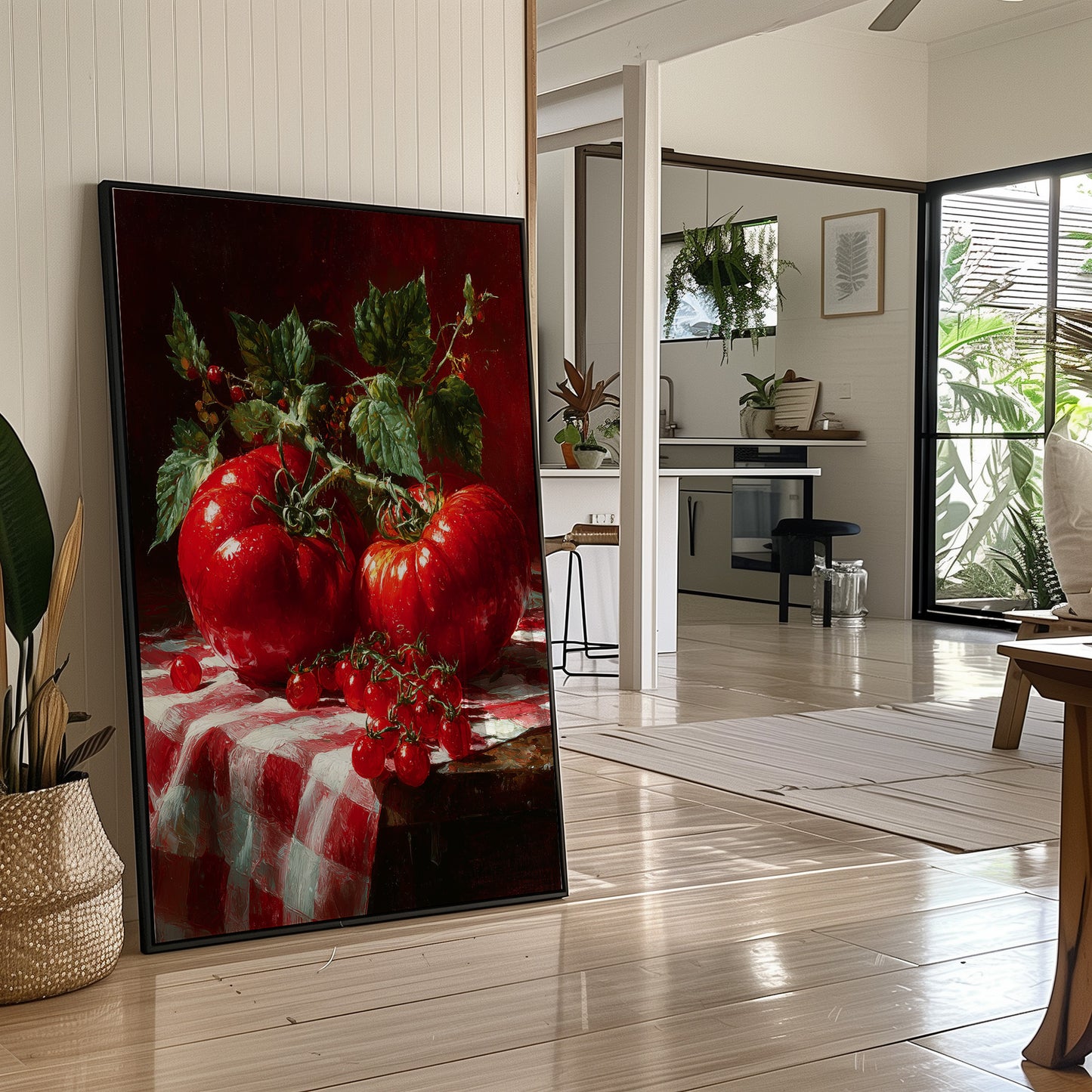 Heirloom Reds on Gingham