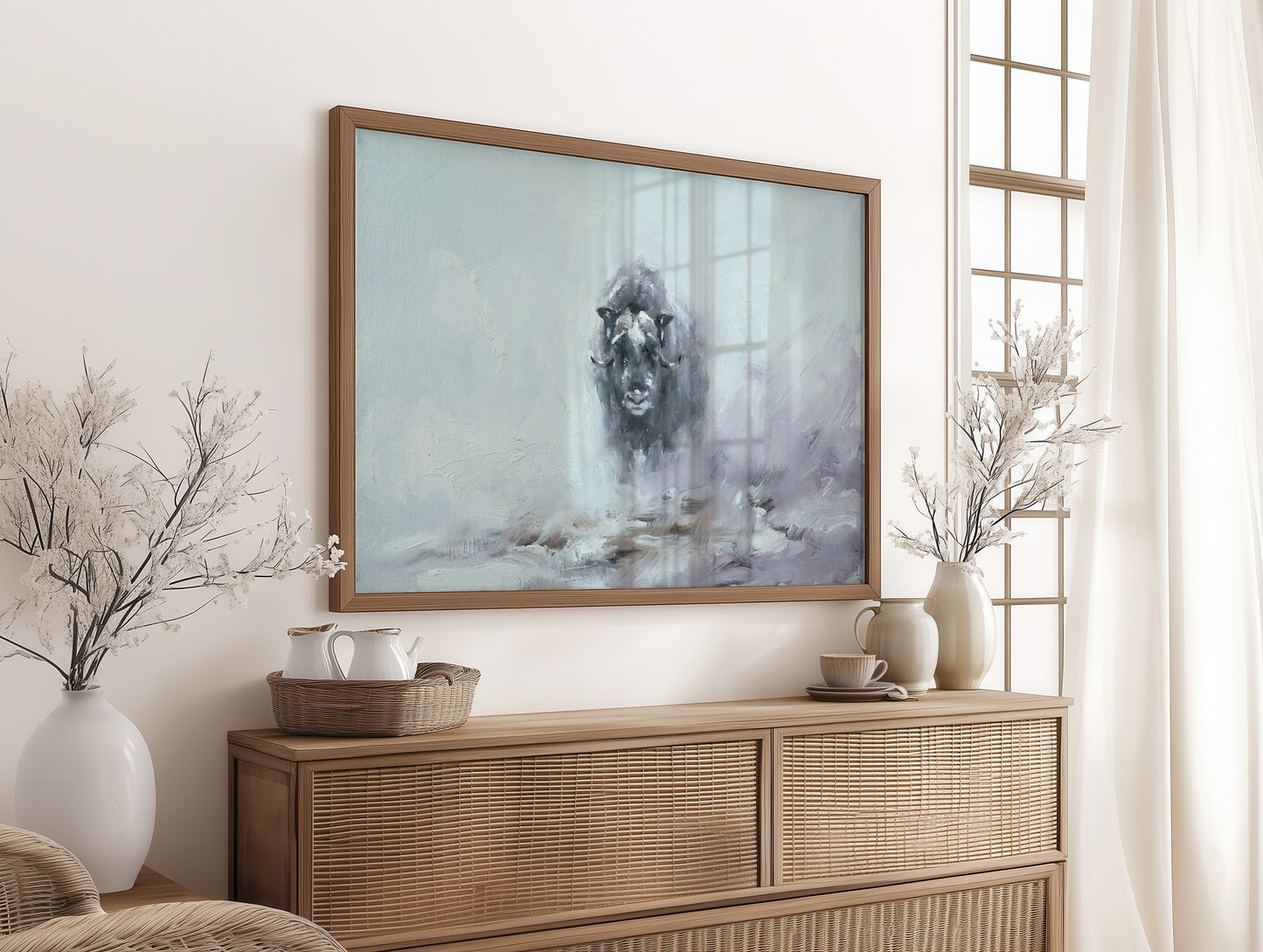 Musk Ox in the Whiteout