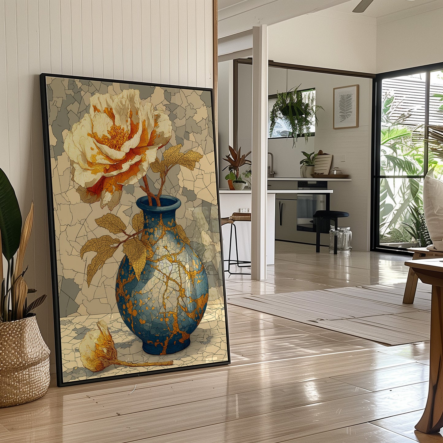 Kintsugi and Peony Bloom