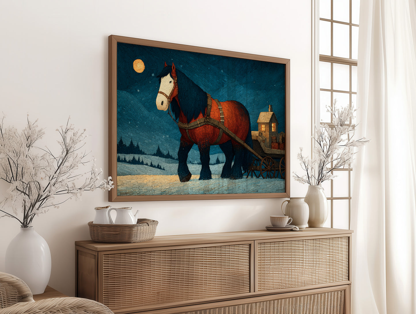 The Cart Horse's Moonlit Walk