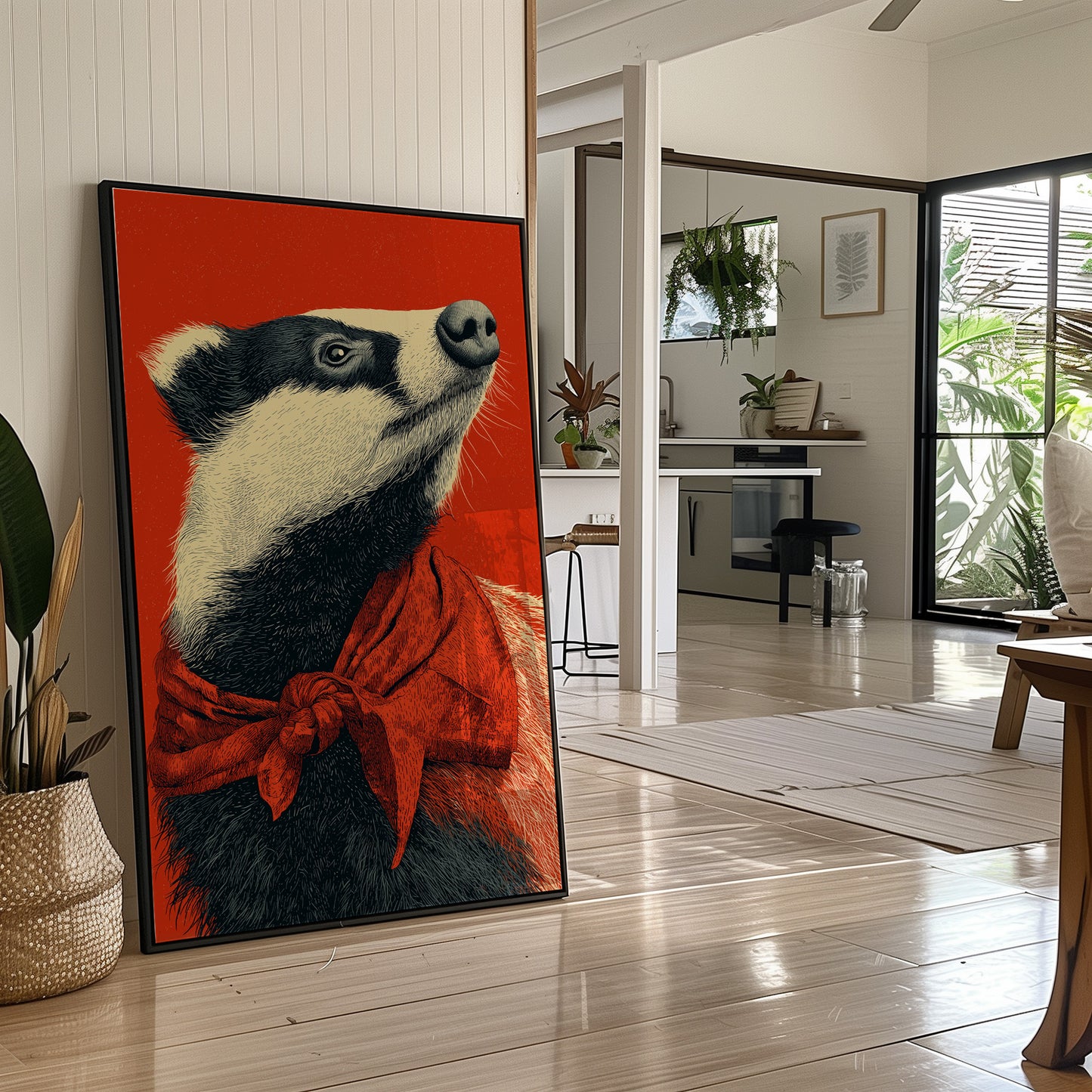 Badger in Crimson Wild