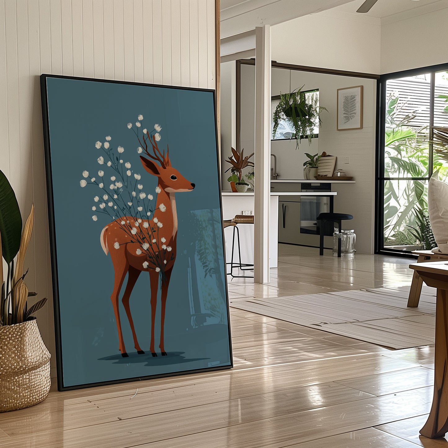 Deer Blooming Wild