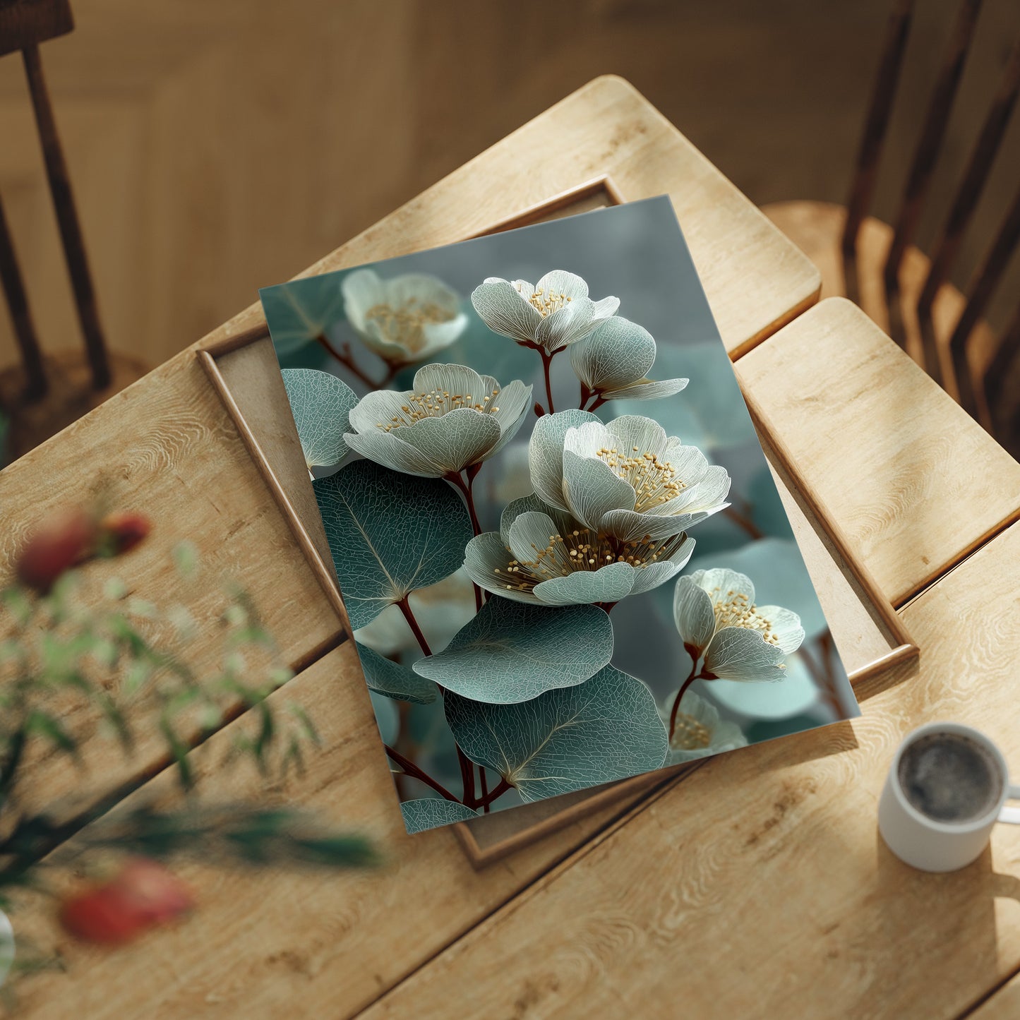 Sage Blossoms, Veined and Fine
