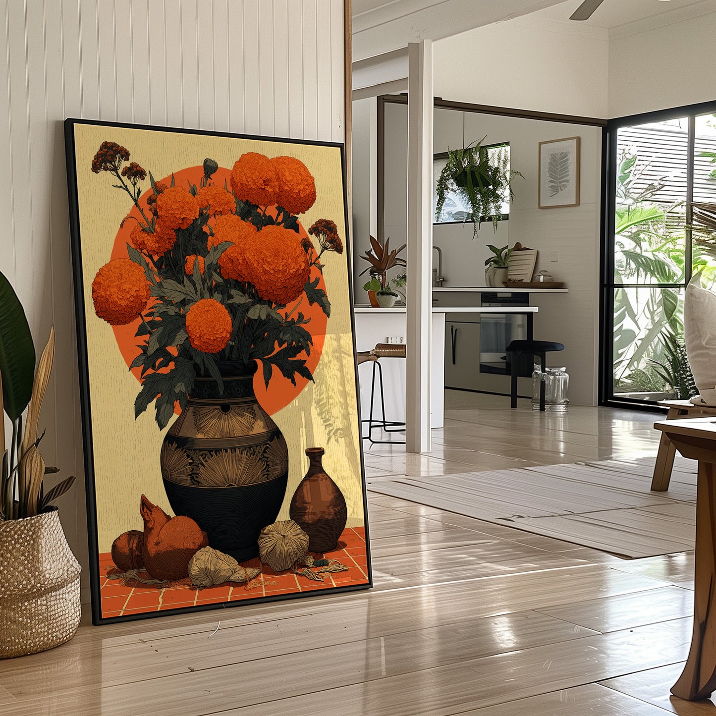 Marigolds in Clay