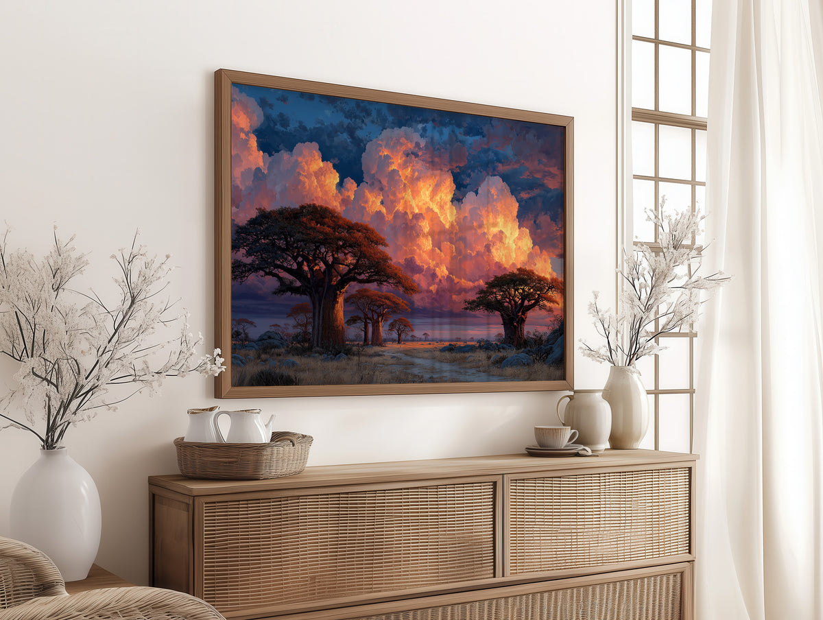 Baobabs Watch the Sky Catch Fire