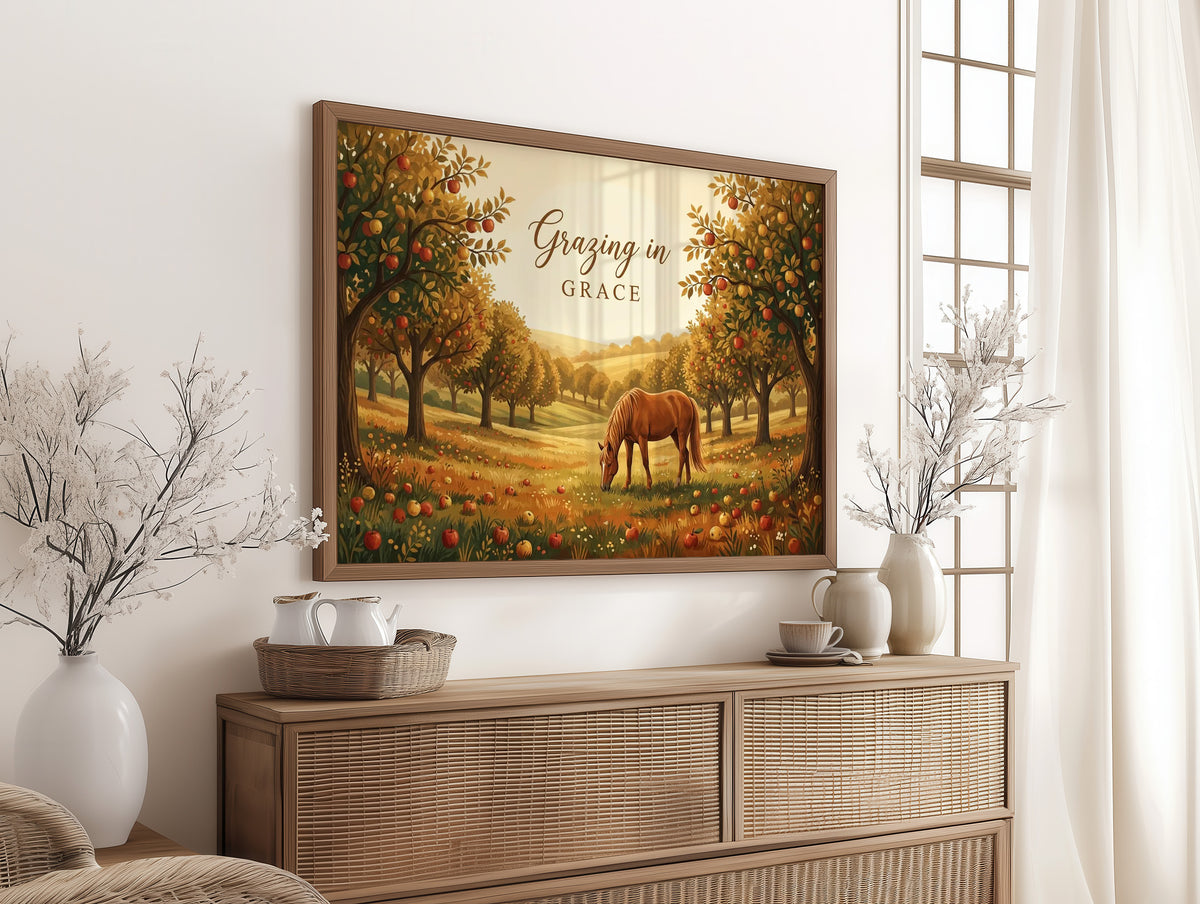 Horse Discovers Unlimited Free Apples