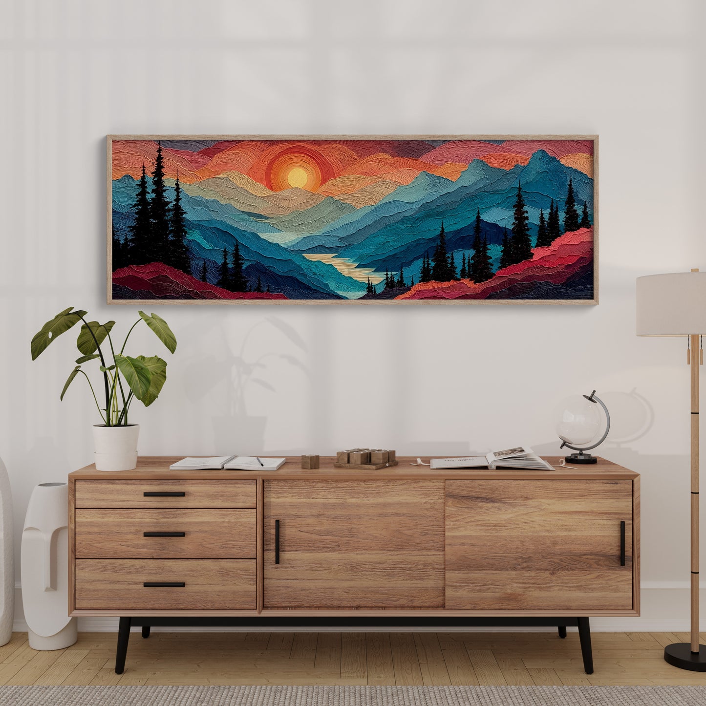 Sunset Layers Across Silent Peaks