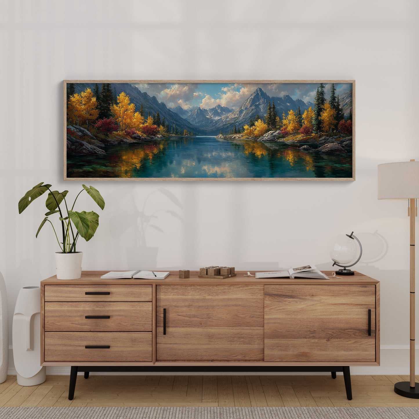 Autumn Reflections Beneath Alpine Peaks