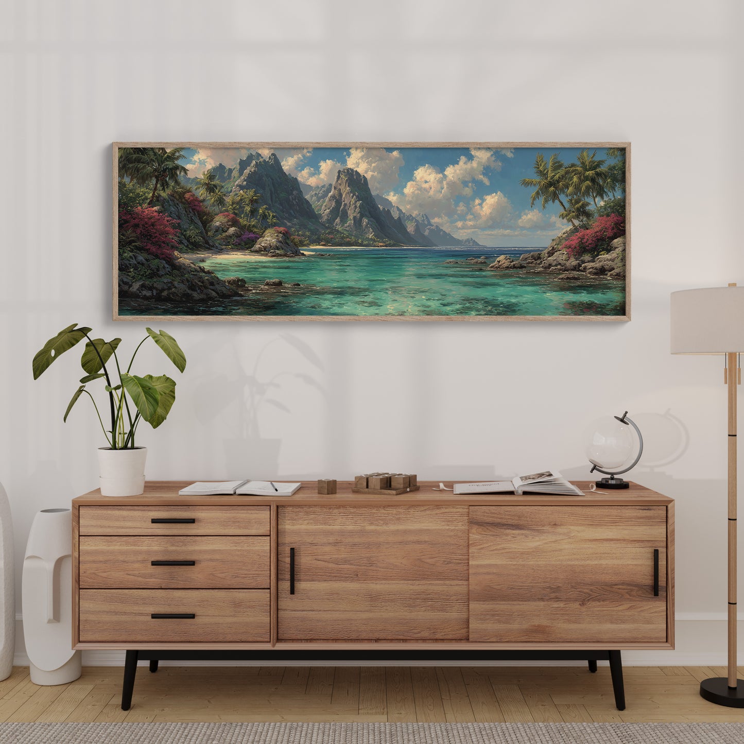 Emerald Shores Beneath Rising Peaks