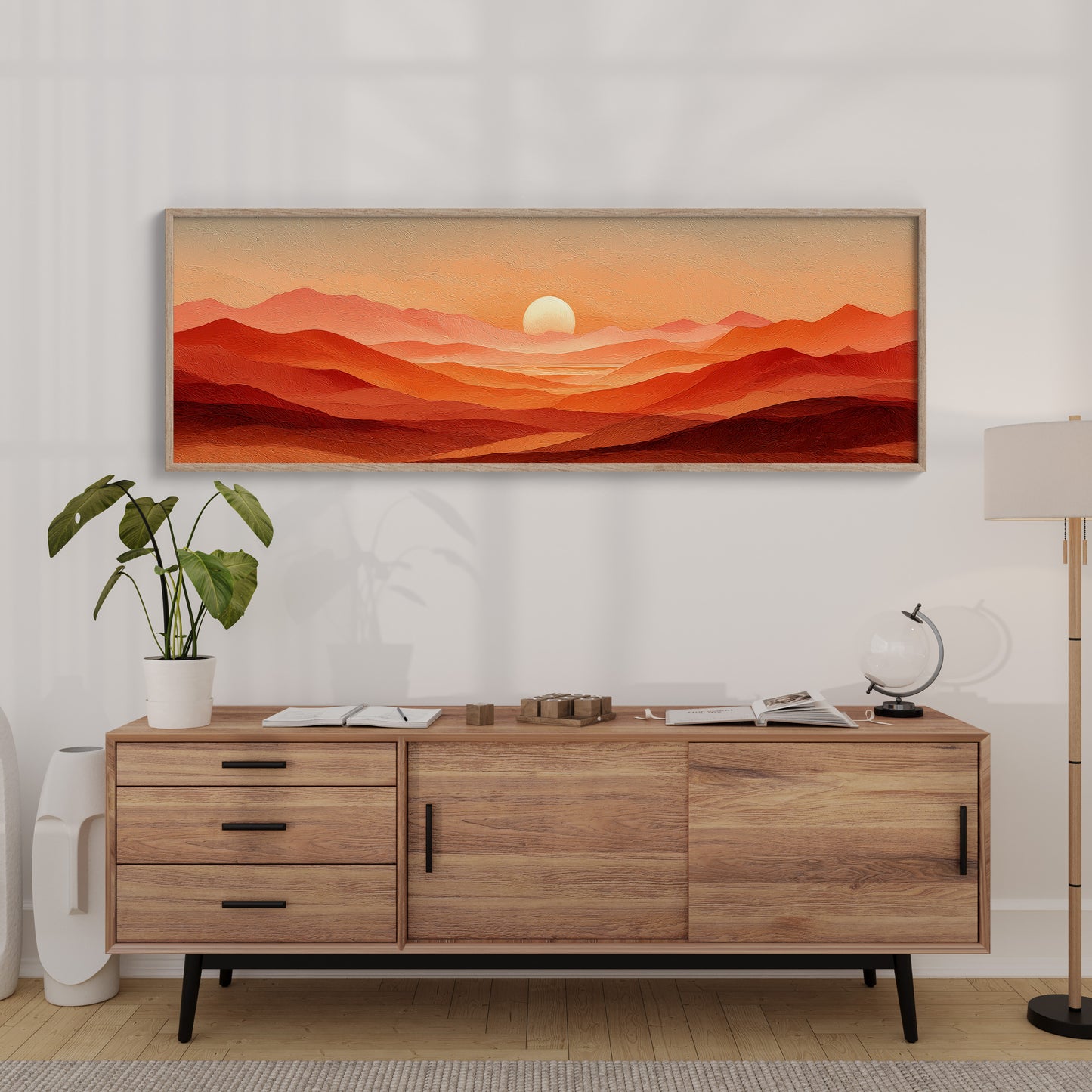 Sunset Waves of Amber Hills