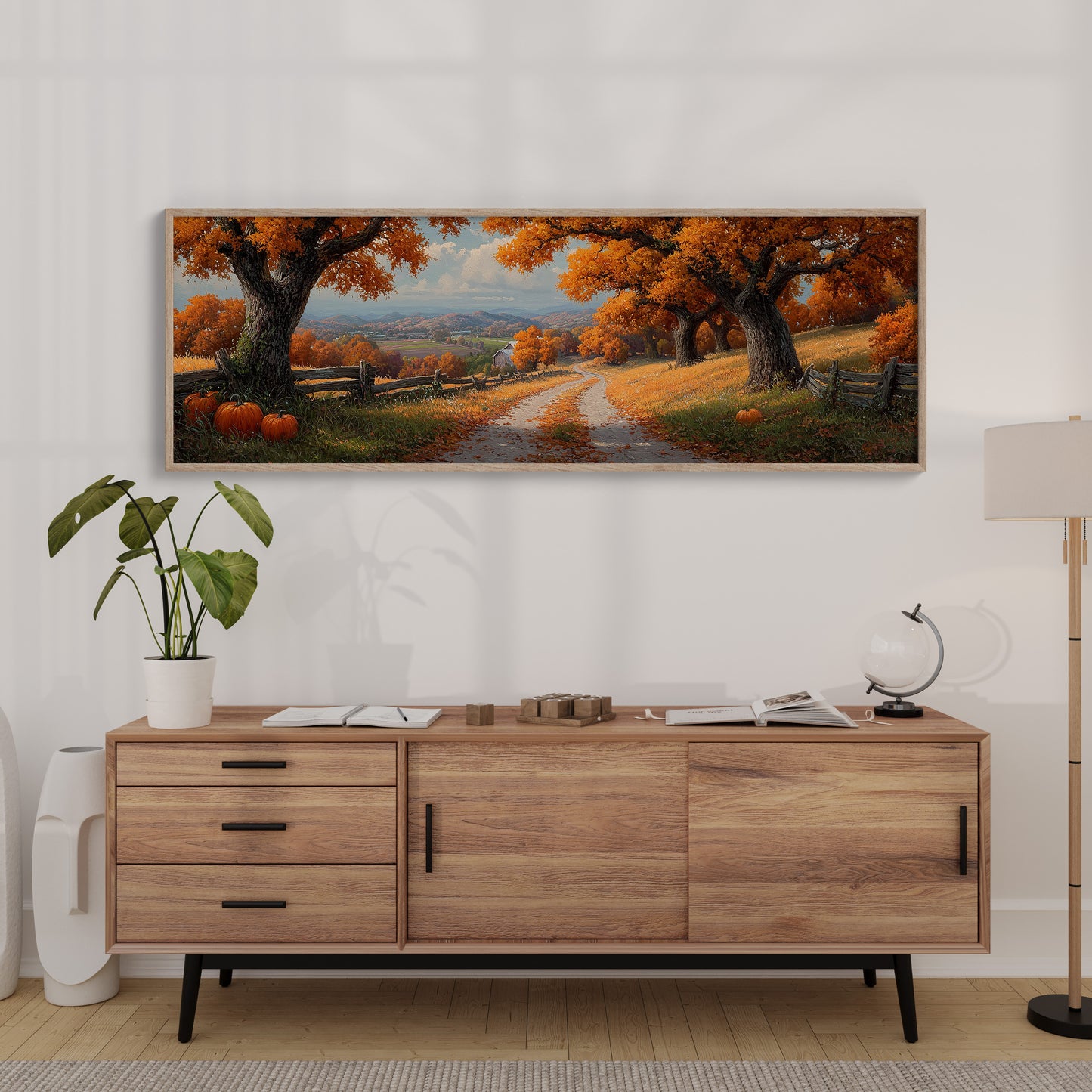 Autumn Harvest Country Road