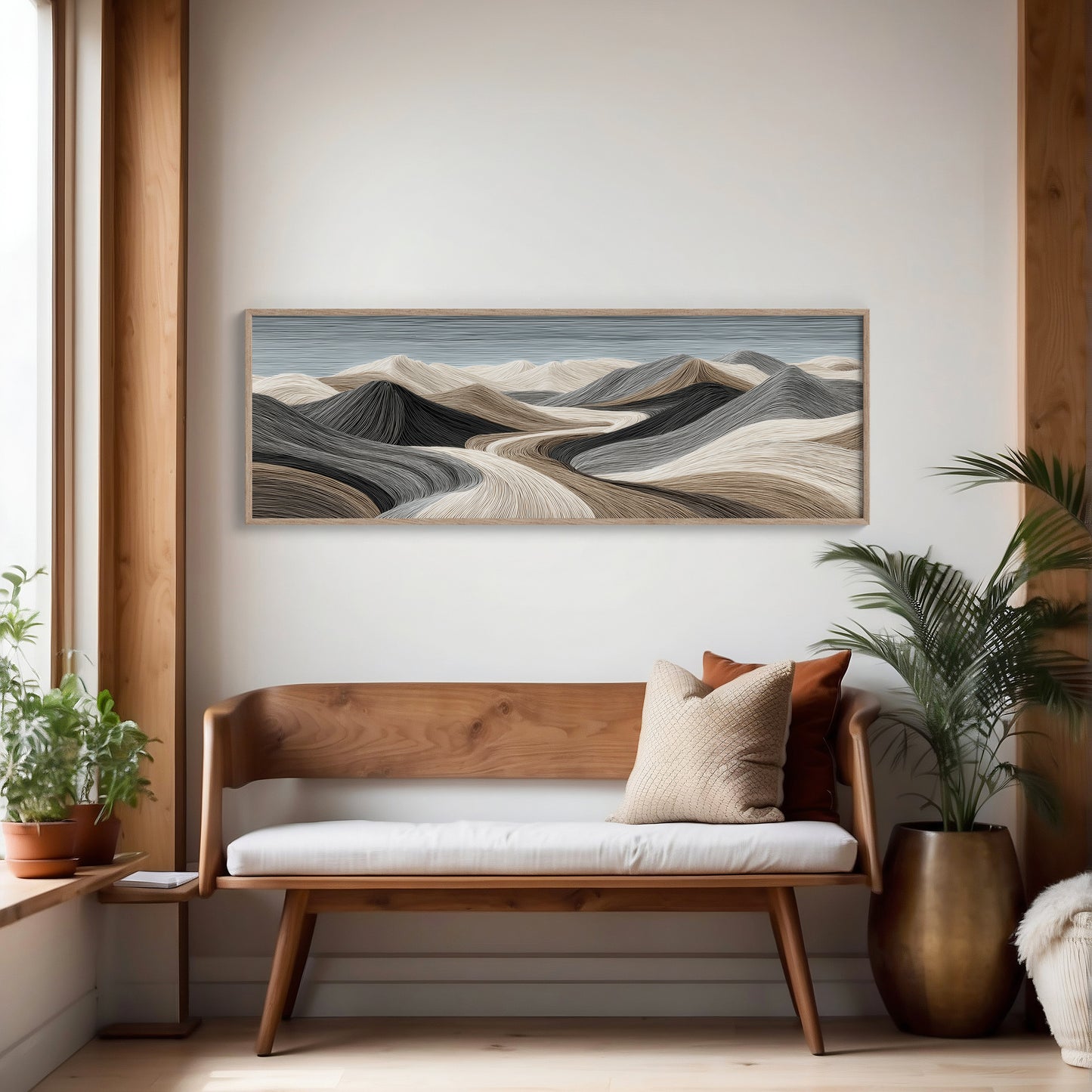 Flowing Sand Dune Abstract Landscape