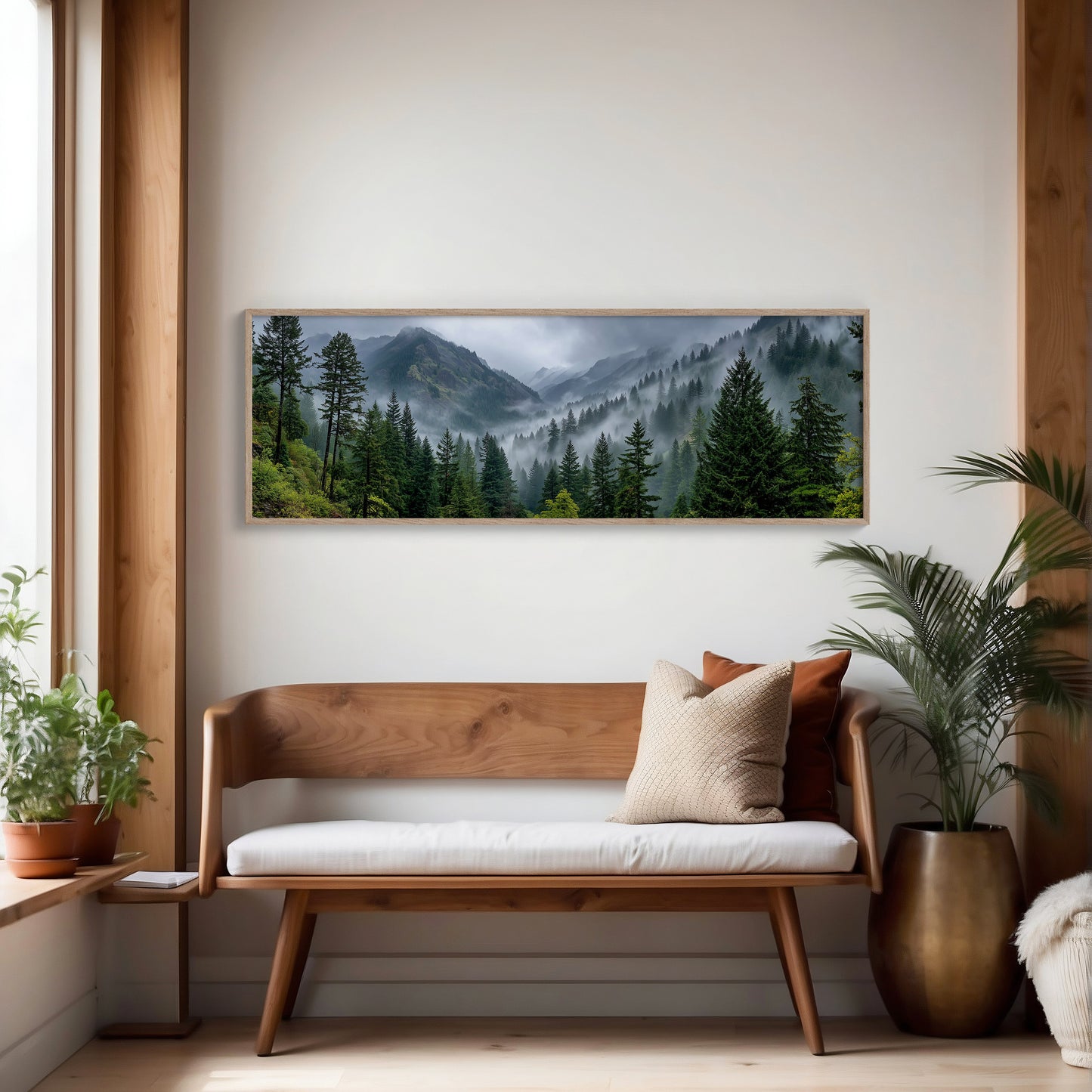 Misty Pines In Mountain Silence