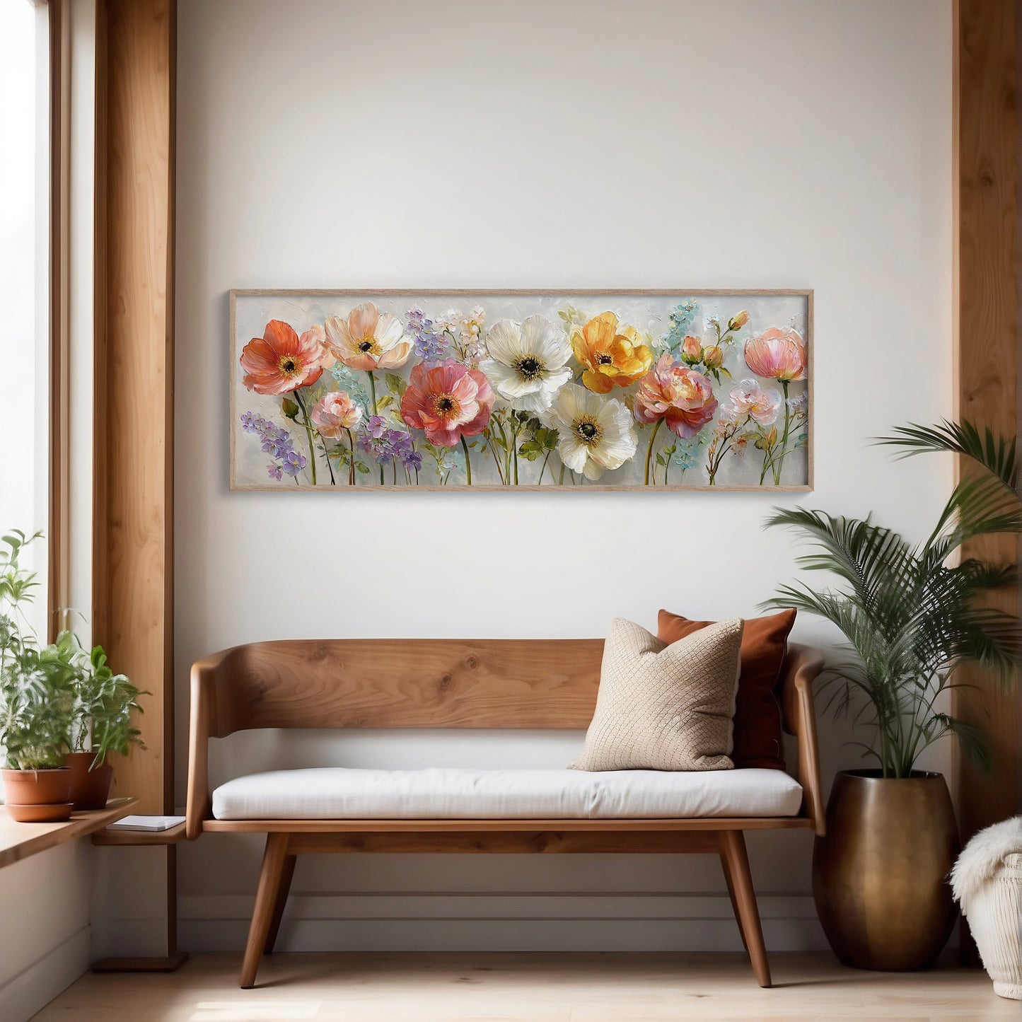 Garden Blooms In Soft Pastel Light